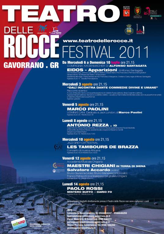 Al via il Festival 2011 del Teatro delle Rocce