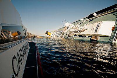 Concordia: intercettazioni, file e i dati della scatola nera nelle indagini dei Carabinieri