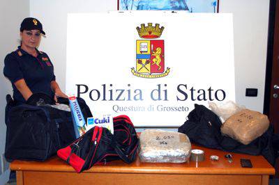 Giovane maremmana trovata con quattro chili di marijuana in auto