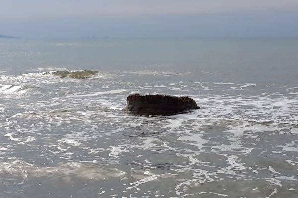 Sulla spiaggia spunta una rotoballa di fieno – FOTO. «Più attenzione per la nostra costa»