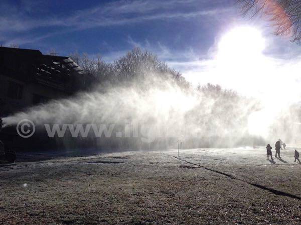 Amiata imbiancato, azionati i cannoni. Arriva il freddo e in vetta si spera