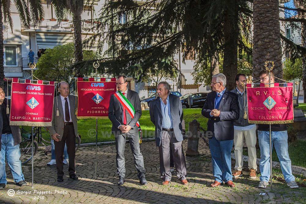 Inaugurazione Piazza donatori del sangue Avis Follonica