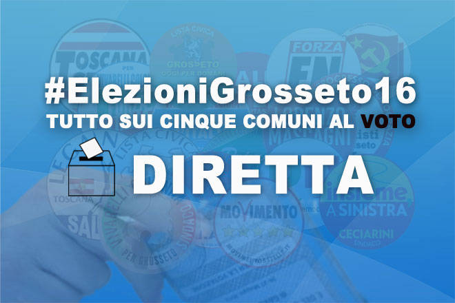 #ElezioniGrosseto16: parte la DIRETTA sulle amministrative. Seguitela e interagite