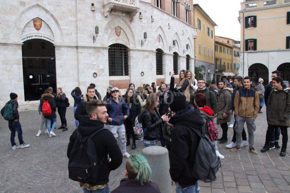 Protesta studenti alberghiero