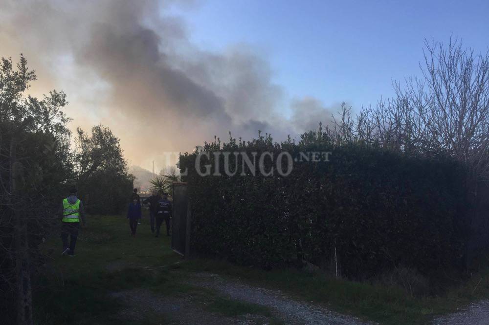 Incendio orto scansanese vvf