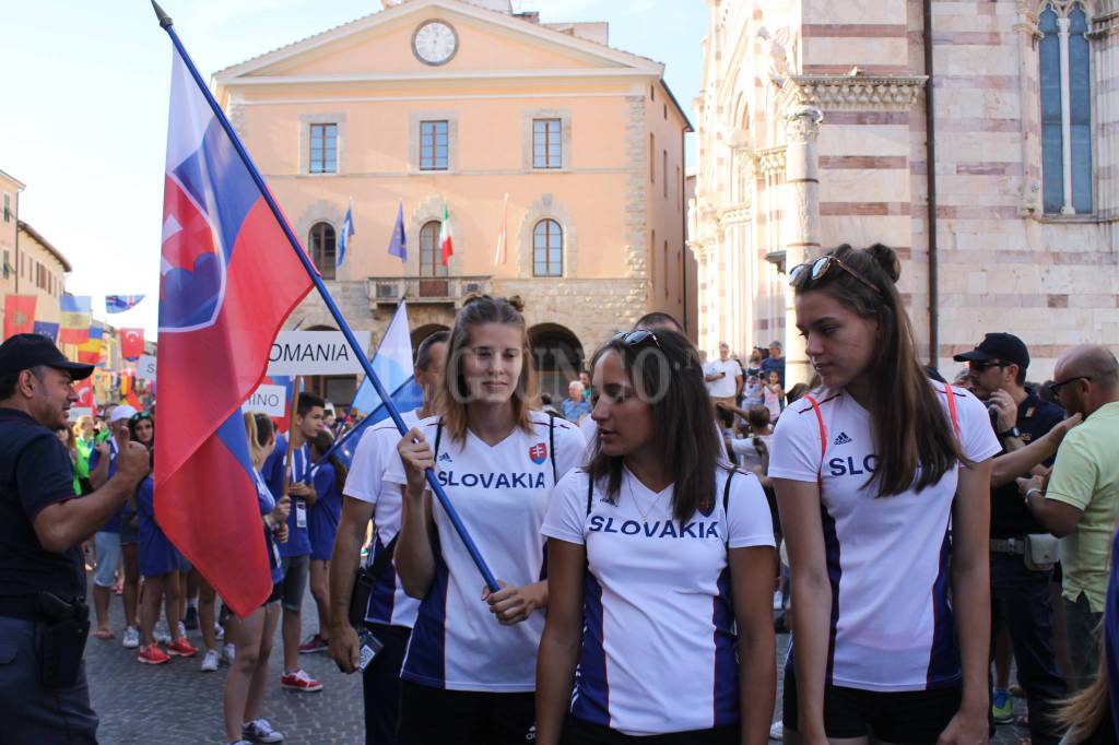 Cerimonia apertura Europei Grosseto 2017