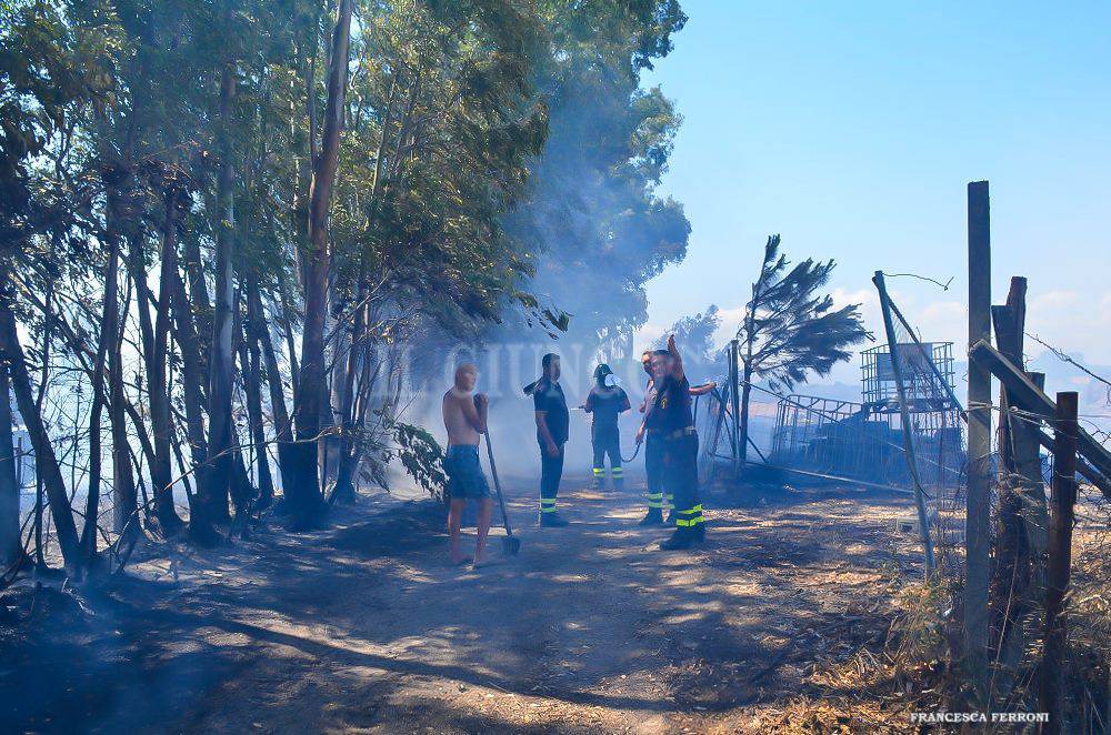 Incendio Pingrossino luglio 2017