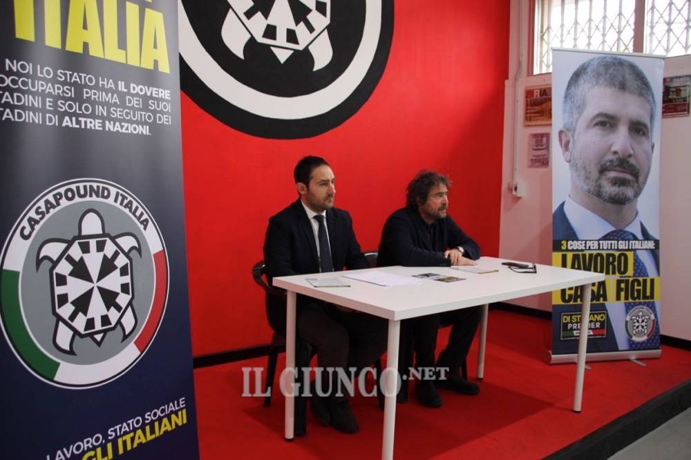 Verso il voto, CasaPound presenta i candidati. «No euro e fuori dall’Europa. Noi siamo per l’Italia»