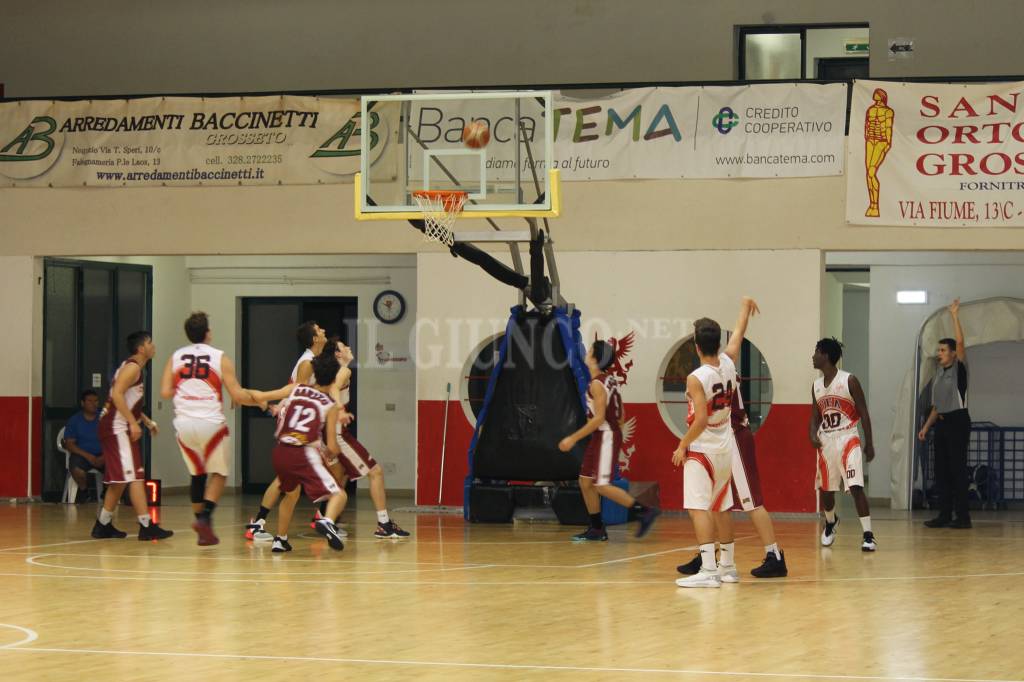 Gli Under 18 della Gea Basketball vs Arezzo 