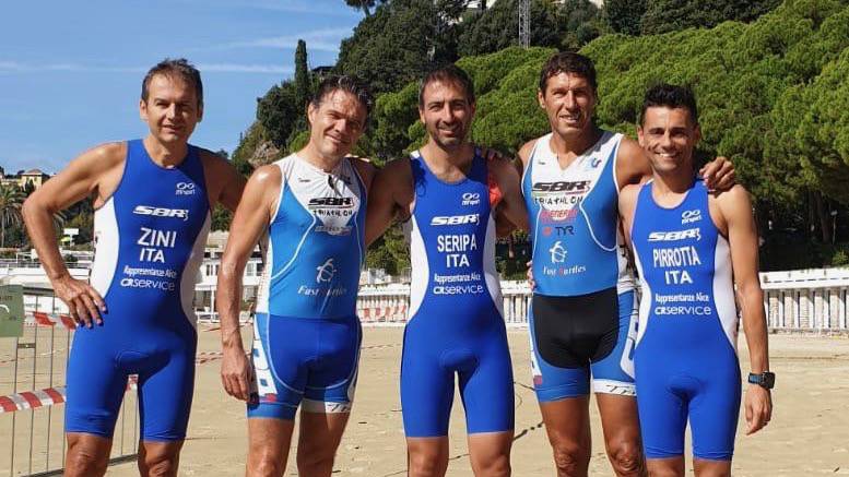 Buone prove degli alfieri della Sbr3 al triathlon sprint di Lerici