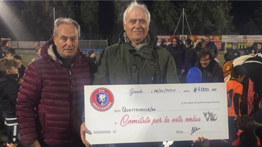 Calcio, festa e beneficenza al Torneo della Befana dell’Invictasauro