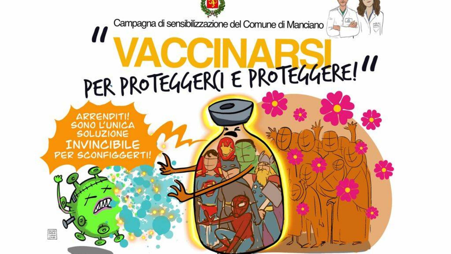 “Vaccinarsi per proteggerci e proteggere”: ecco la quarta vignetta di Dominga Tammone