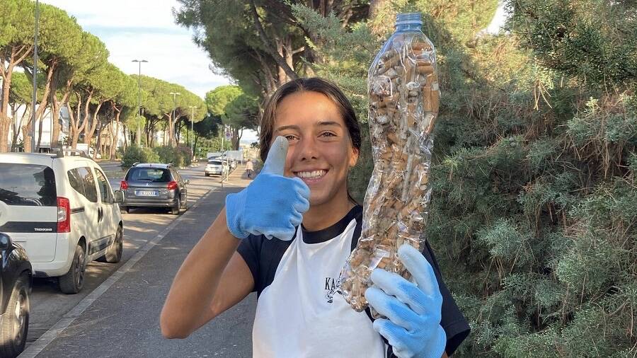 I ragazzi della Gifra puliscono la città