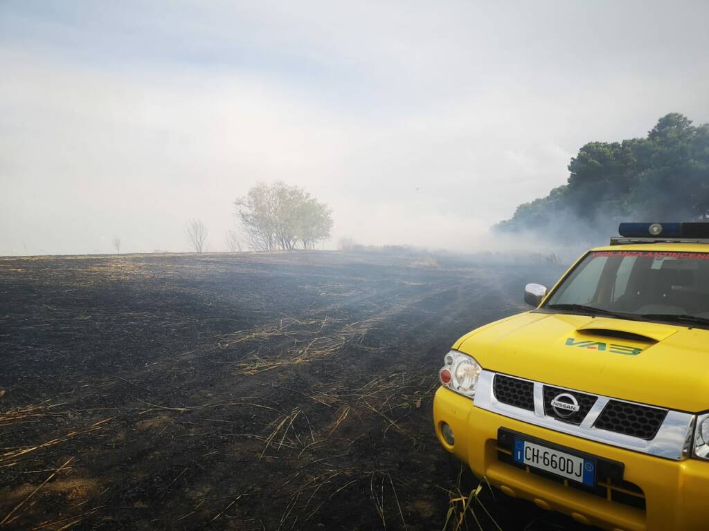 Incendio dietro al Cemivet