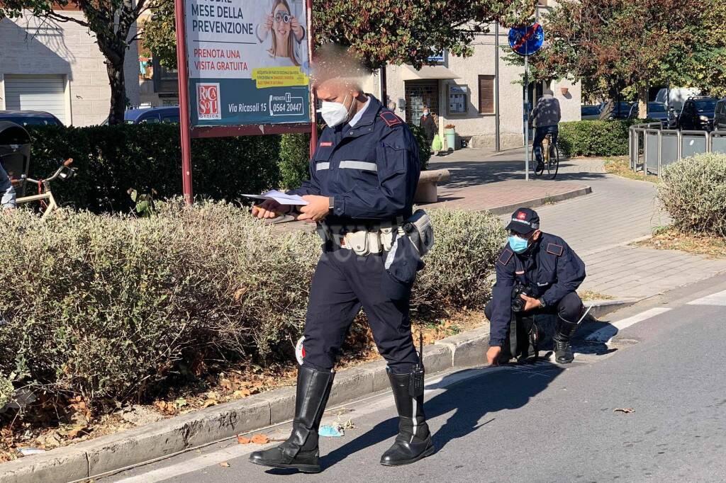 Pedone investito via Giusti