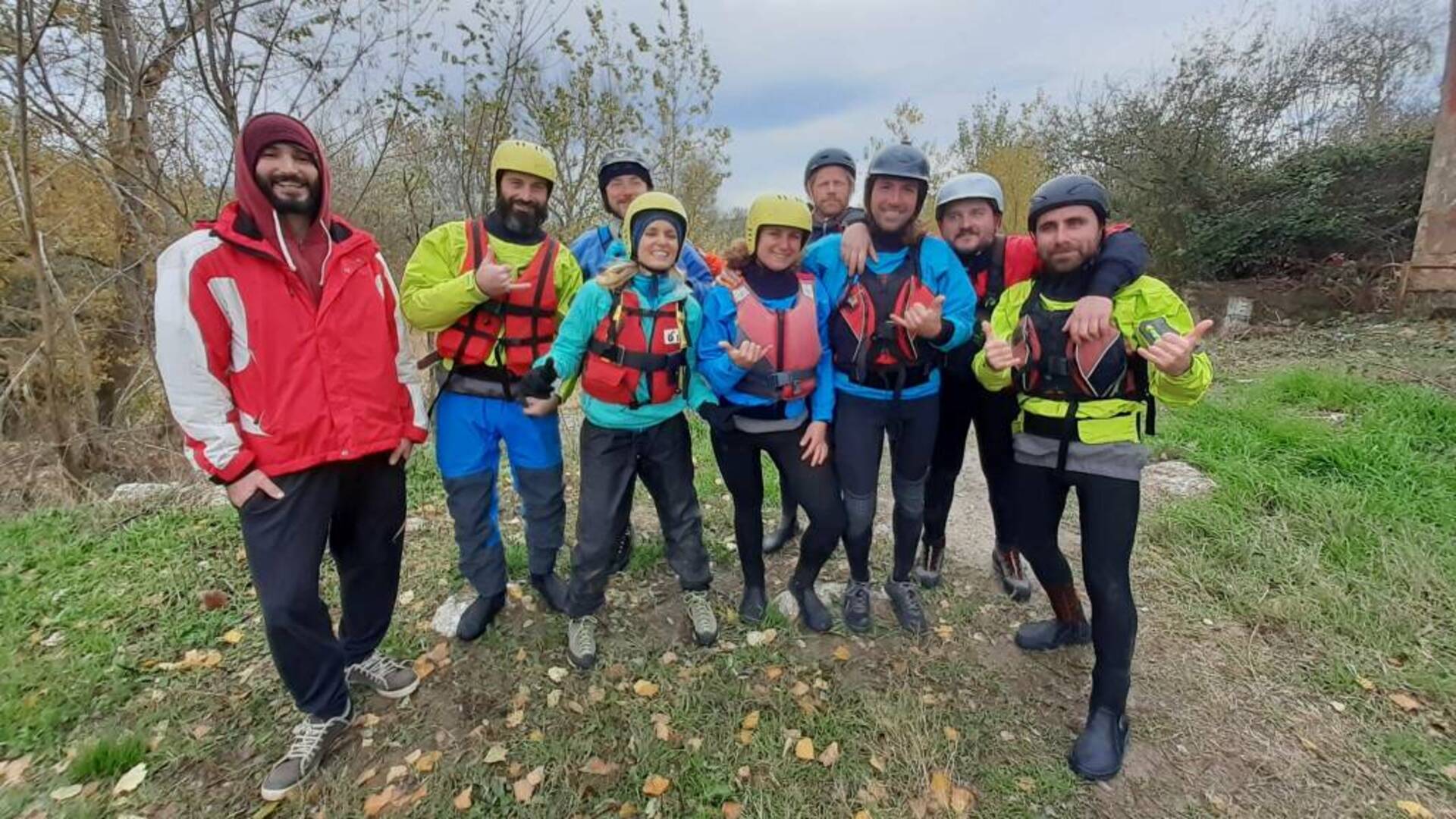 Justine Mattera in rafting sull’Ombrone con Terramare