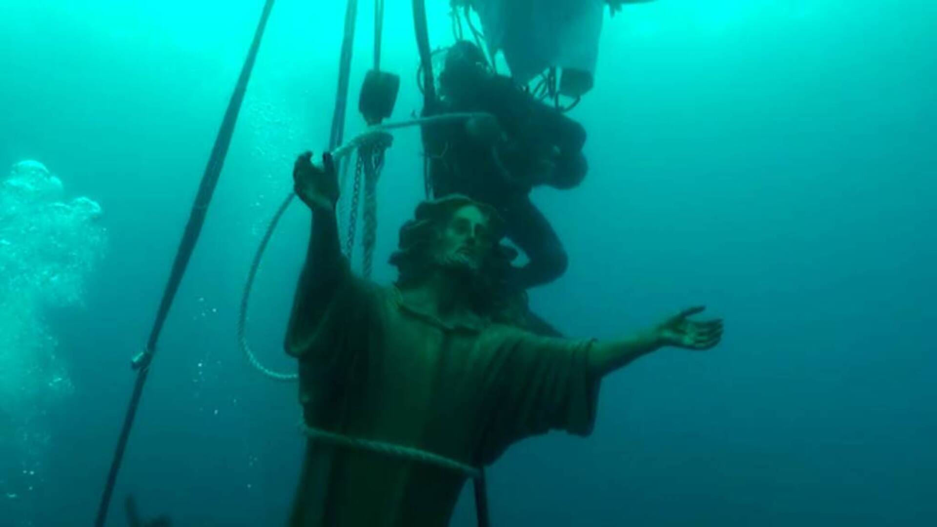 Il video del Cristo redentore premiato al salone europeo delle attività subacquee