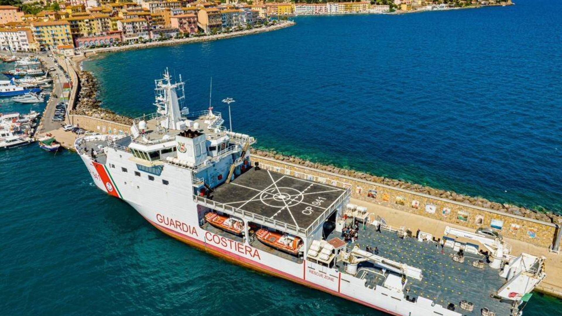 Guardia Costiera: la nave “Diciotti” in visita all’Argentario