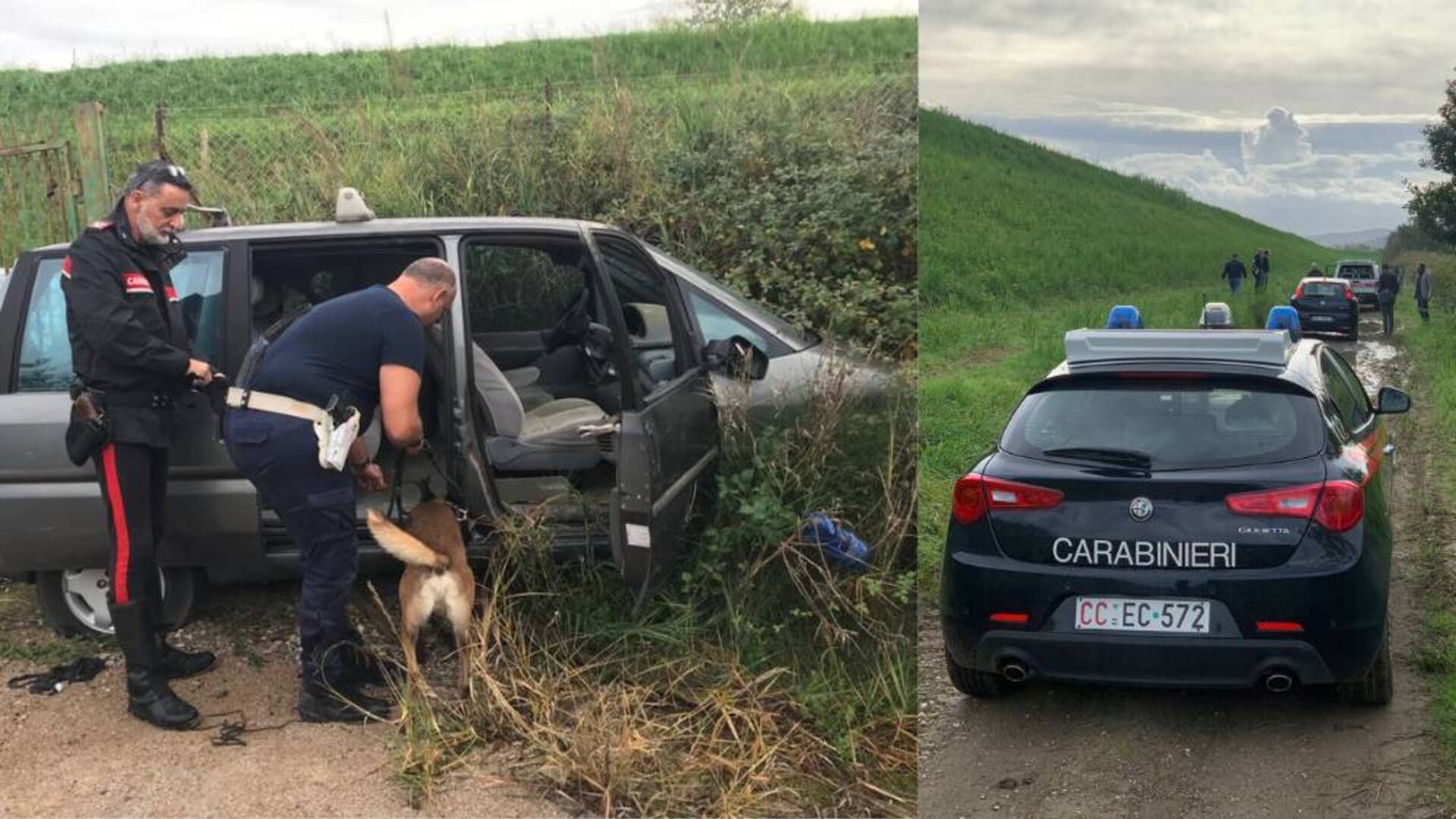 Carabinieri e Municipale scoprono un bivacco: lì una grande quantità di rifiuti e un’auto abbandonata