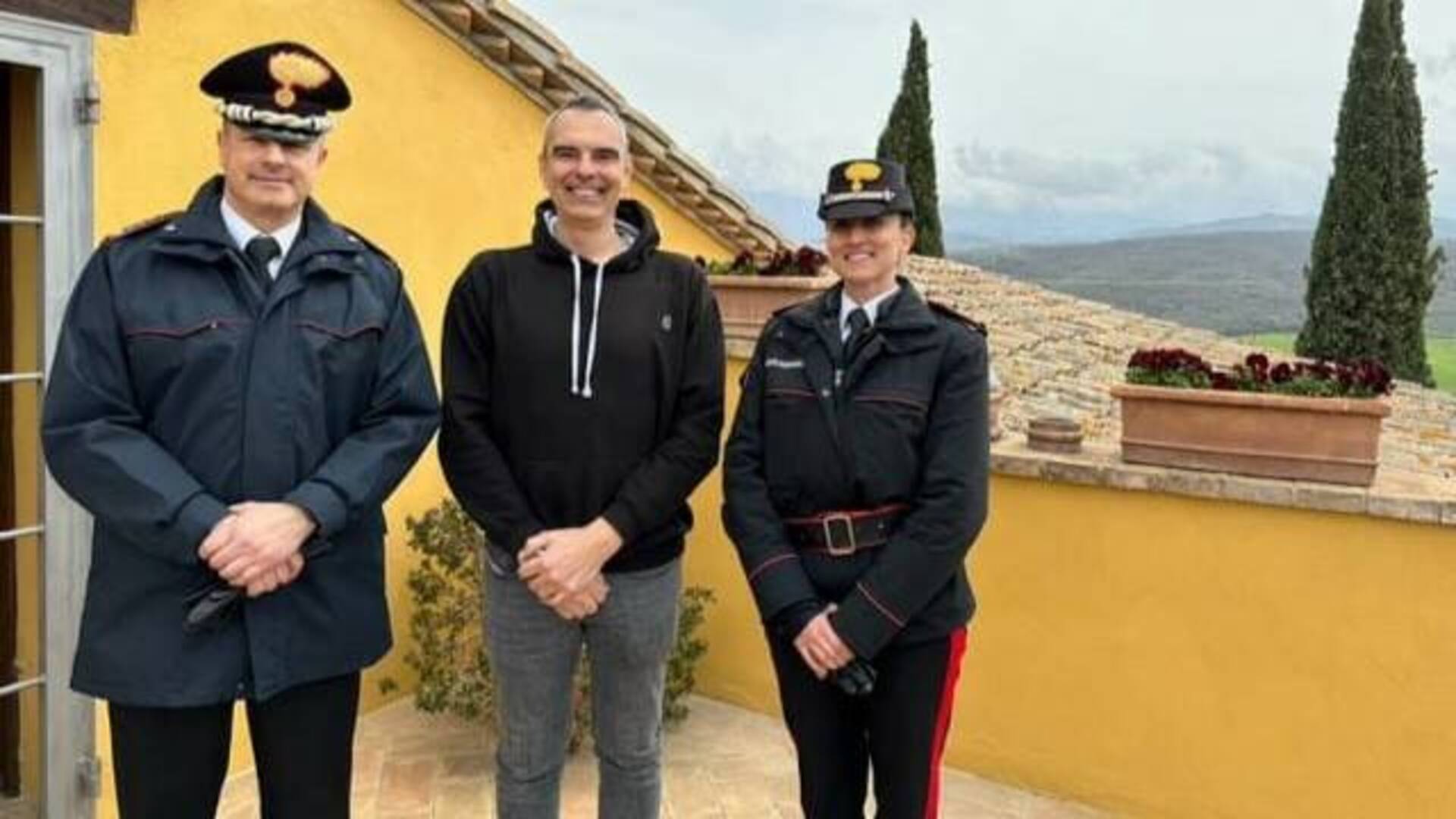 Sicurezza e ambiente: il comandante provinciale dei Carabinieri visita lo storico frantoio Franci