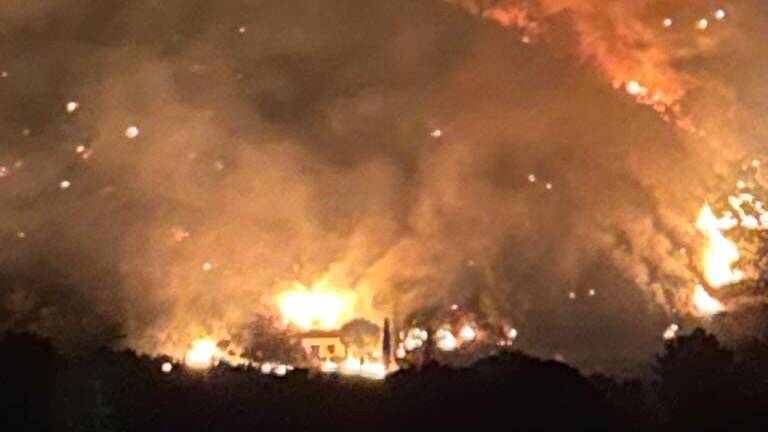 Incendio Isola d'Elba 22 agosto 2023 