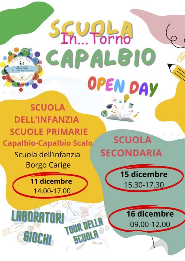 Orientamento 2023 - Scuola Manciano-Capalbio Open day