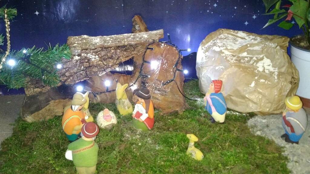 Il presepe peruviano di Edy e dei nipoti Pietro e Tommaso 