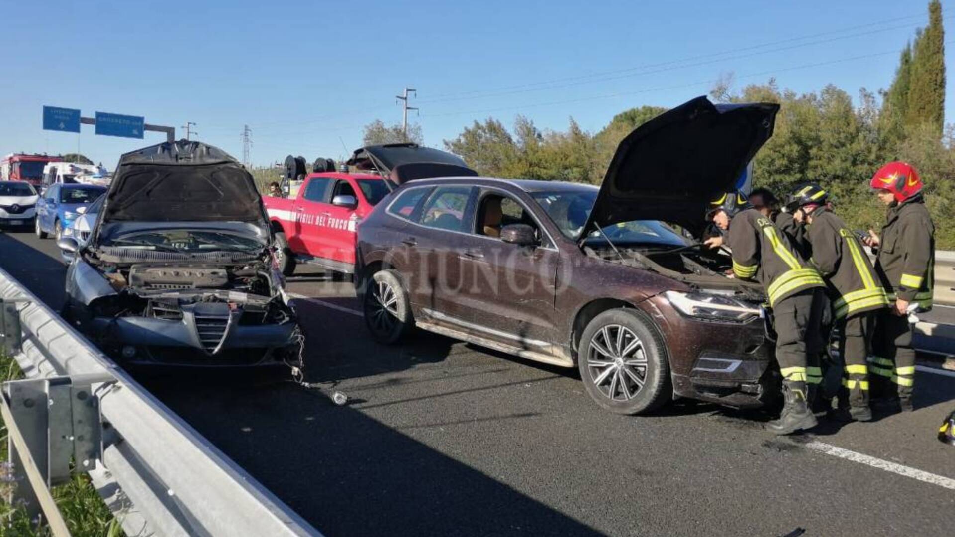 Incidente sull’Aurelia: un ferito grave. Traffico bloccato: oltre 40 minuti di coda